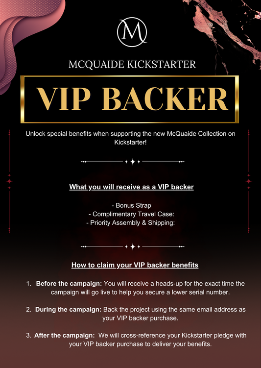 McQuaide Kickstarter VIP backer