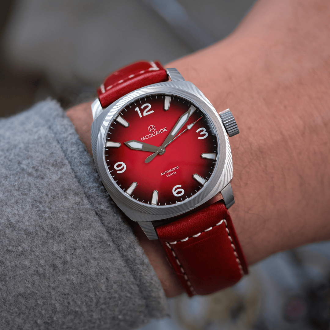 The McQuaide C1 Solstice on wrist