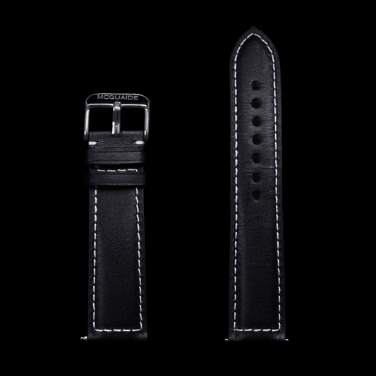 Black McQuaide C1 Leather Strap