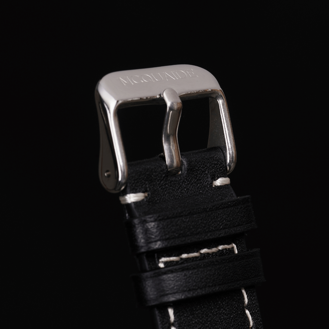 Black McQuaide C1 Leather Strap