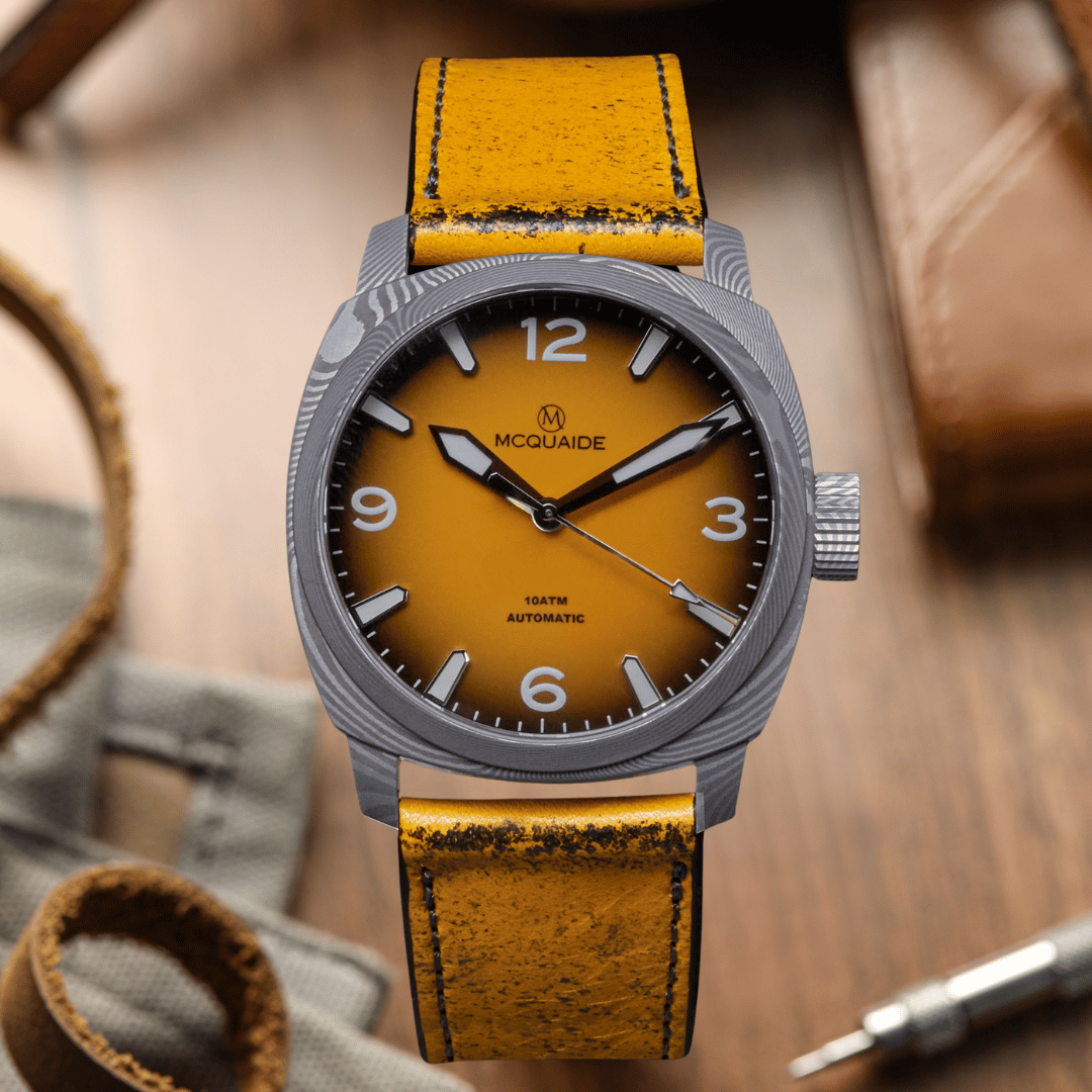 McQuaide C1 Suburst with WatchGecko strap