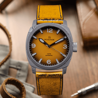 McQuaide C1 Suburst with WatchGecko strap