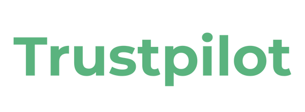 The Trustpilot logo in green text on a solid white background.