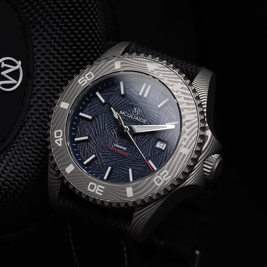 McQuaide Q1 Damascus Steel watch