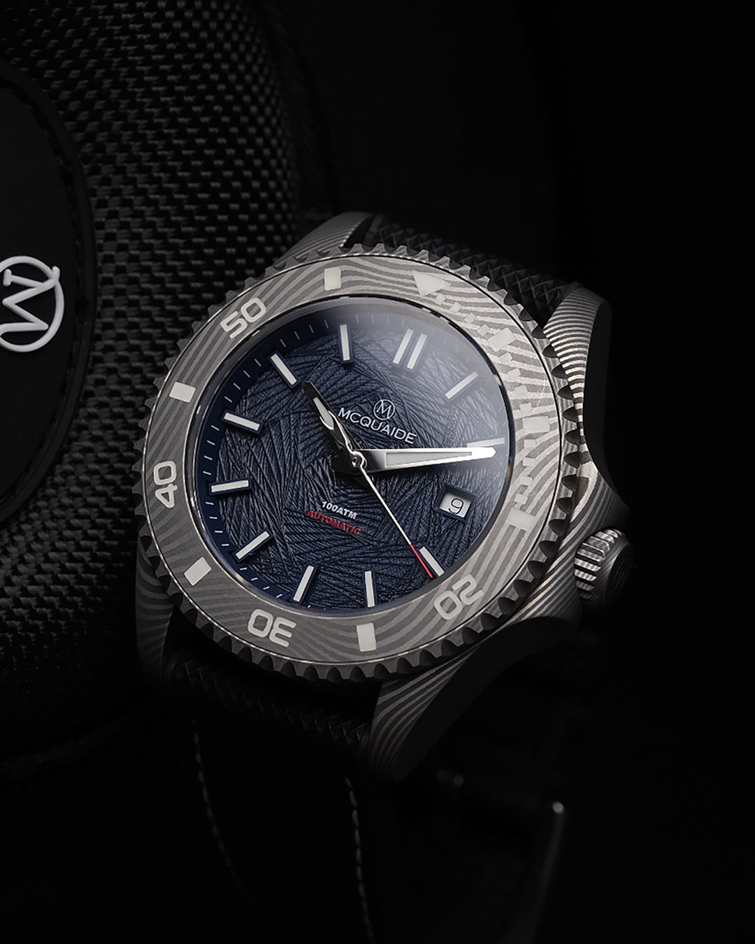 McQuaide Q1 Damascus Steel watch